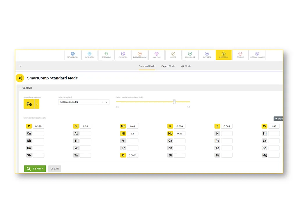 Smartcomp Standard Mode Search