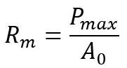 Formula for tensile strength