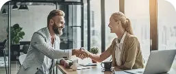 Woman Man Shake Hands Partners Made Deal Created With Generative Ai Technology (1)