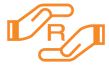 Japan RoHS (J-MOSS) compliance symbols, green "G" and orange "R"
