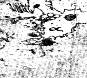 Steel C 0,4 quenched from between A1 and A3