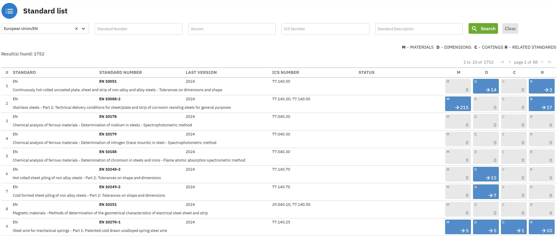 Instantly Find and Compare Euronorm Material Properties!